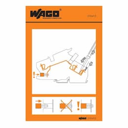 Operating Instruction Stickers for 282-865 Terminal Block