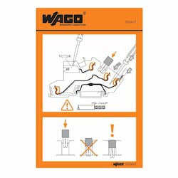 Operating Instruction Stickers, Cage Clamp Compact, 775 Series