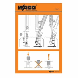 Operating Instruction Stickers, Fit Clamp, Universal; 290 Series