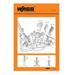 Operating Instruction Stickers for 282-821 Terminal Block