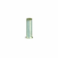 Uninsulated Ferrule Sleeve, 0.39-in, 2.5 mm/14 AWG