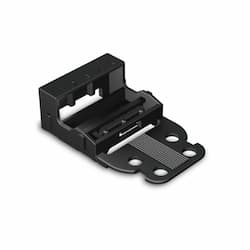 4 mm Mounting Carrier for 5-Conductor 221 Series Lever-Nuts, Screw, Black