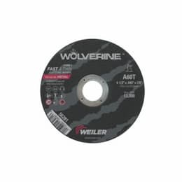 4.5-in Wolverine Flat Cutting Wheel, 60 Grit, T-Grade, Aluminum Oxide, Resin Bond