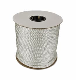 500-ft Braided Nylon Rope, .375-in Diameter, 2475 lb Load Capacity, White