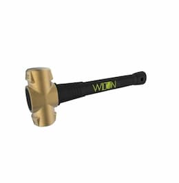 16-in B.A.S.H Brass Hammer w/ Unbreakable Handle, 6 lb Head