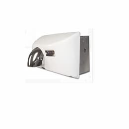 1800W Nova 4 Recessed-Mounted, Automatic Hand Dryer, 208V-240V, Cast Iron, White