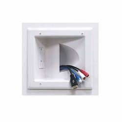 Recessed Duplex Receptacle, White