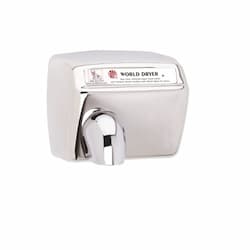 World Dryer 2300W Standard Hand Dryer, Model XA, 240V