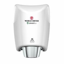 1250W SMARTdri Hand Dryer Plus, 240V, White Finish