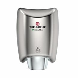 1200W SMARTdri High-Speed Hand Dryer, 110V-120V, Brushed Chrome Aluminum