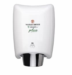 1200W SMARTdri Plus Hand Dryer, Steel, 100/120V, White Finish