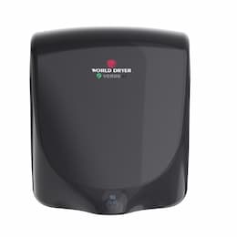 950W VERDEdri Hand Dryer, Aluminum, 220/240V, Black Finish