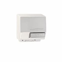 2000W Push-Button AirSpeed Hand Dryer, 208V-240V, Aluminum, White Body