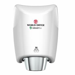 1200W SMARTdri Hand Dryer, Steel, 100/120V, White Finish