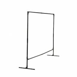 6x8-ft Steel Stur-D-Screen Frame, Black