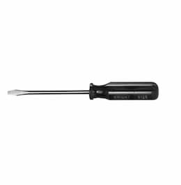 .25-in Square Shank Screwdriver, Slotted Tip, Black