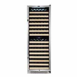 Whynter 160W Wine Cooler, 164-Bottle, 115V, Stainless Steel