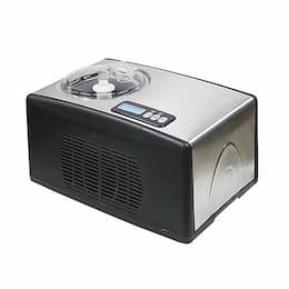 150W 1.6-qt Ice Cream Maker, 110V-120V, Stainless Steel