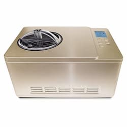 180W 2-qt Ice Cream Maker & Yogurt Incubator, Champagne Gold