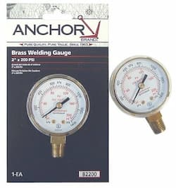 Anchor Anchor 2-1/2X30 Redline Polished Brass Replacement Gauge
