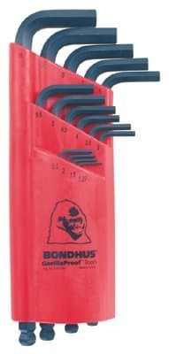 Bondhus Balldriver L Wrench Key set, 15 Pieces