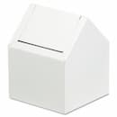 Hospeco White Double Entry Swing Top Floor Receptacle