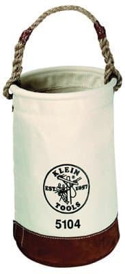 Leather Bottom Canvas Bucket, 2.90 lb