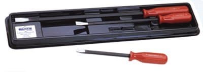 Mayhew 3 Piece Steel Screwdriver Type Pry Bar Set with Square Stock