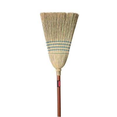 Rubbermaid Blue, Warehouse Corn-Fill Broom-38-in Handle