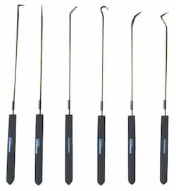 9- 3/4" Long Six Piece Hook and Pick Set