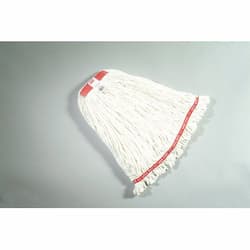 Rubbermaid White, Large Cotton/Synthetic Shrinkless Web Foot Wet Mop Heads