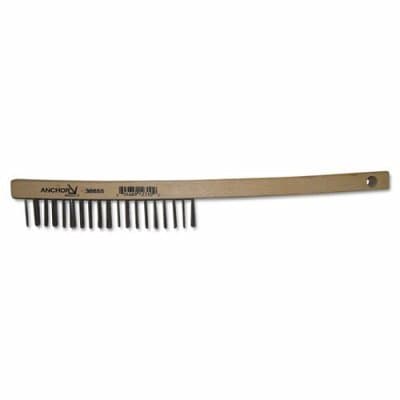 Anchor Wooden Hand Scratch Brush w/ Carbon Steel Bristles