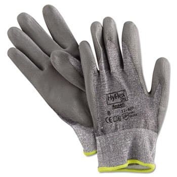 Ansell Size 8 Hyflex Light Duty Cut Resistant Gloves Gray