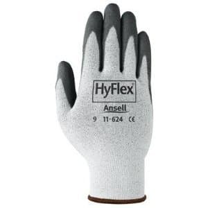 Ansell White/Gray HyFlex Foam Gloves Size 9