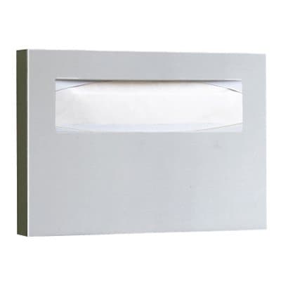 Bobrick Satin Stainless Steel, Toilet Seat Cover Dispenser-15.75 x 2 x 11