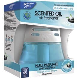 Bright Air Scented Oil Air Freshener, Calm Waters & Spa, White/Blue