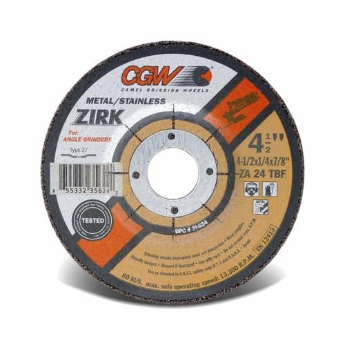 CGW Abrasives 4-1/2" Depressed Center Grinding Wheel