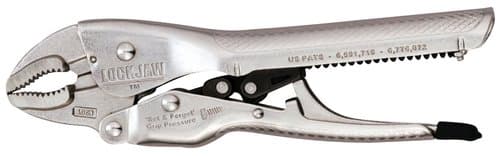 C.H. Hanson 10 Inch Pliers, Curved Jaw, Self Adjusting, Locking Capability