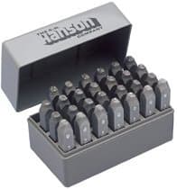 C.H. Hanson 1/8 Inch Standard Steel A-Z Handheld Stamp Set