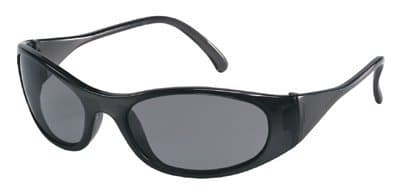 Crews Black Frame Gray Lens Frostbite2 Protective Eyewear