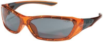 Crews Translucent Orange Frame Grey Lens ForceFlex Protective Eyewear