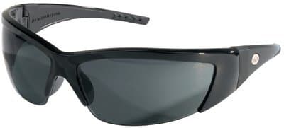 Crews Black Frame Gray Lens ForceFlex Protective Eyewear