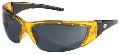 Crews Translucent Yellow Frame Grey Lens ForceFlex Protective Eyewear