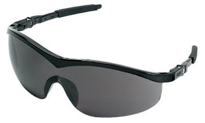 Crews Storm Black Frame Grey lens Safety Glasses