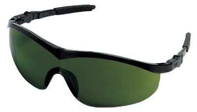 Crews Storm Black Frame Filter Green Lens SafetyGlasses