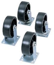 4 Piece Set 2 Fixed and 2 Swivel Heavy-Duty Casters