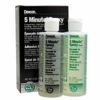 Devcon 15 oz Dual Bottle, 5 Minute Epoxy Liquid, Light Amber