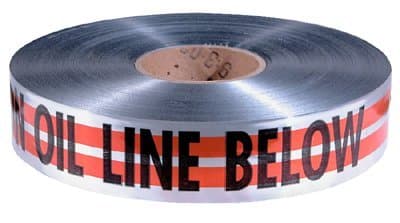 Empire 2"X1000' Orange Caution Detectable Warning Tapes