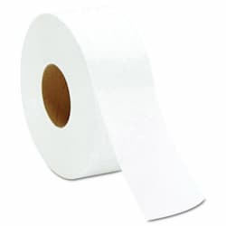 White, 1-Ply JRT Jumbo Bath Tissue- 9-in Diameter