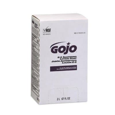 GOJO Fragrance-Free, E2 Sanitizing Lotion Soap Refill-2000 ML